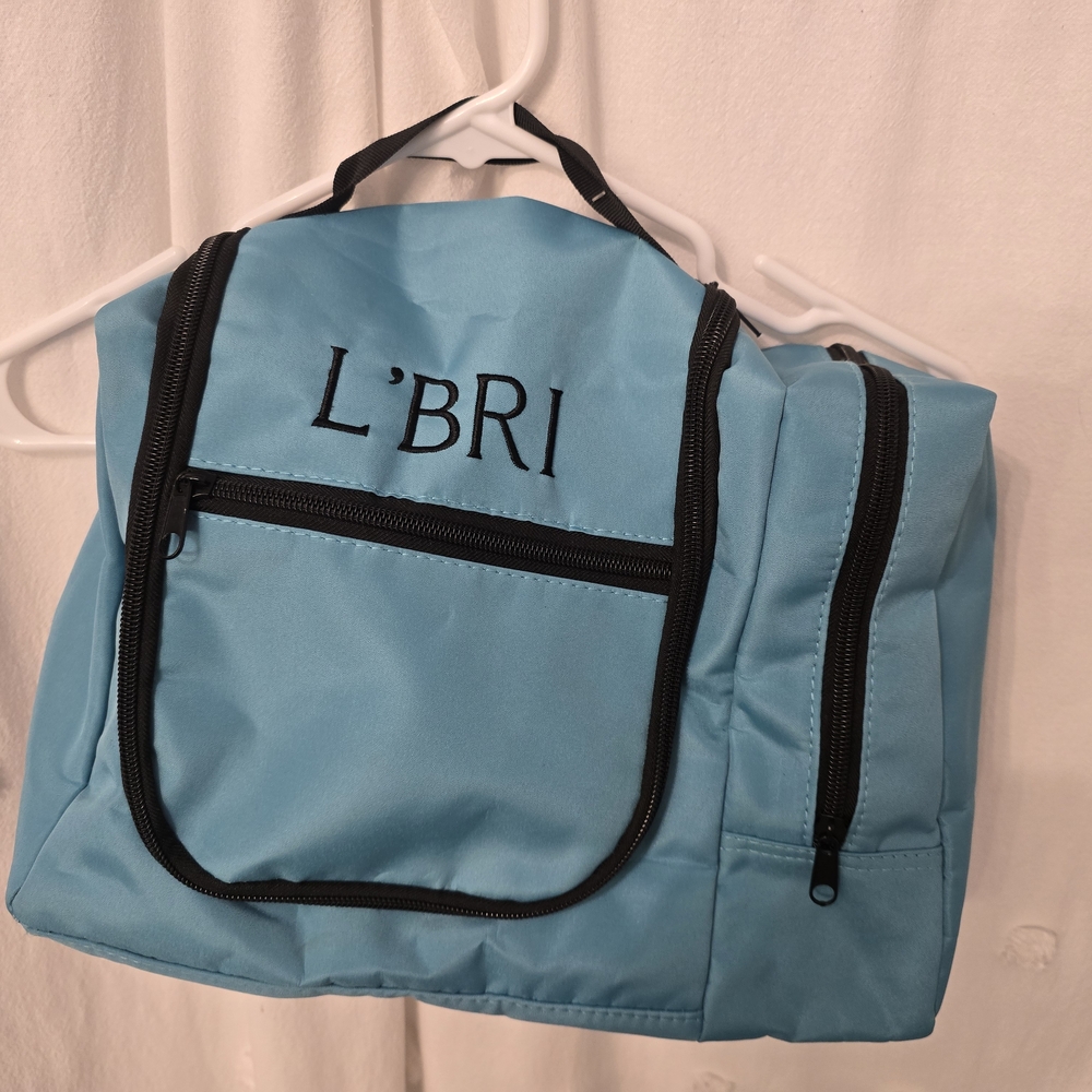 L'BRI Blue Travel Cosmetic Bag